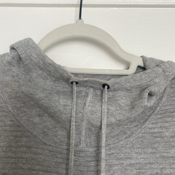 Grey Ribbed Hoodie - Picture 5 of 9